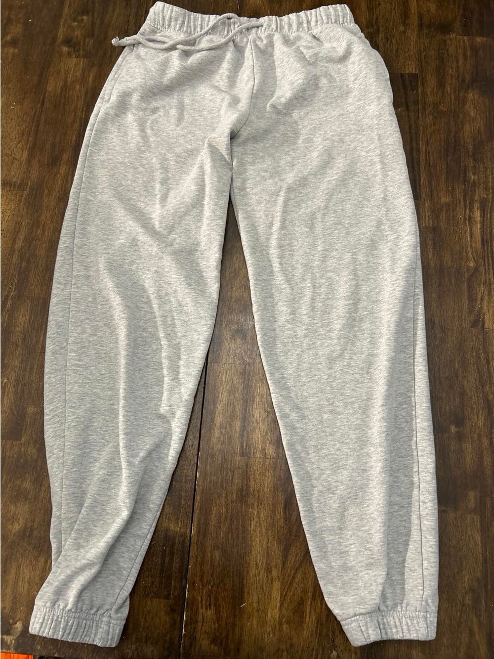 Aeropostale Kids Light Gray Drawstring Jogger Sweatpants